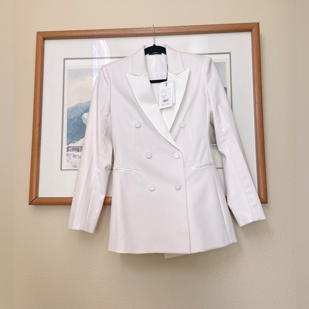 Theory Tuxedo Double Breasted Blazer - Picture 2 of 3
